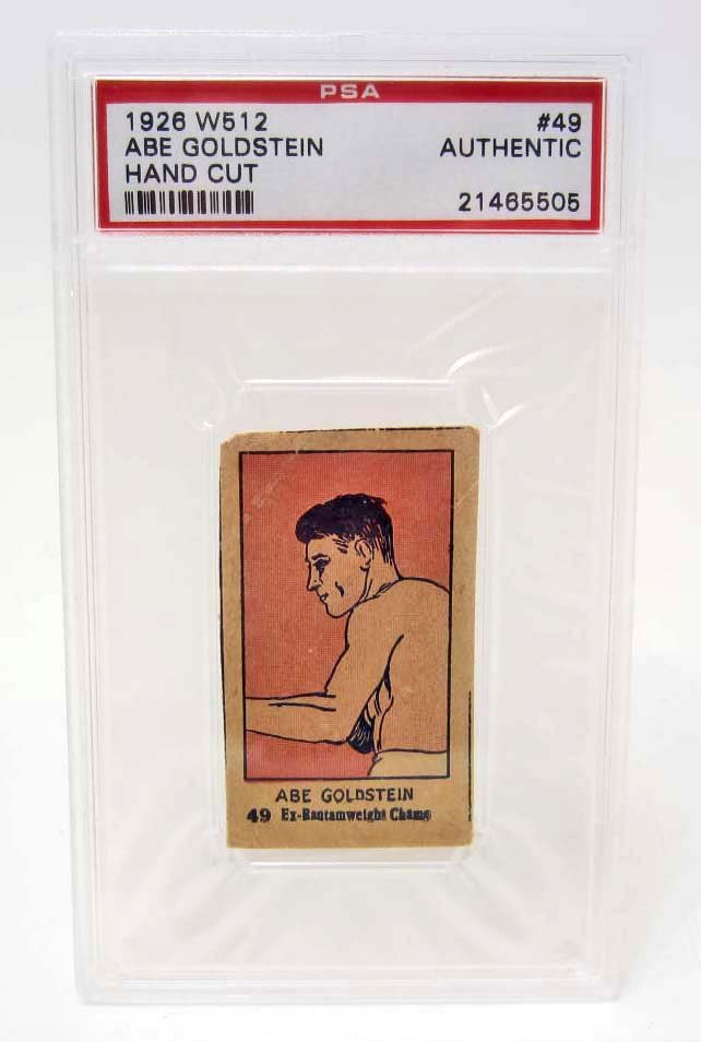 1926 W5 12 ABE GOLDSTEIN #49 BOXING CARD - PSA