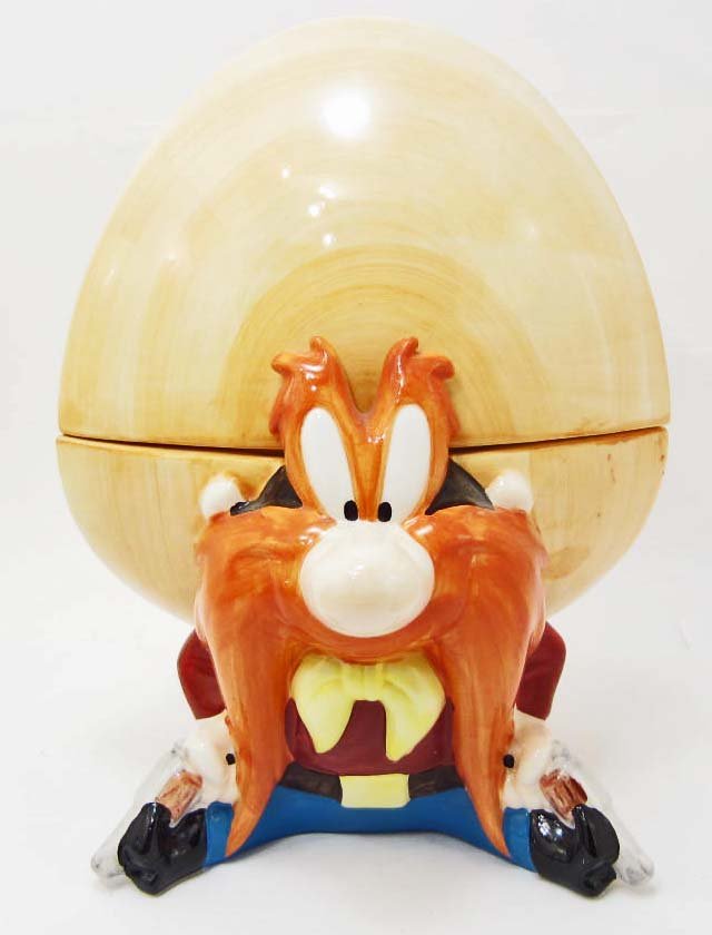 COOKIE JAR - YOSEMITE SAM - LOONEY TUNES: Comes in original box. Measures approximately 11" tall.