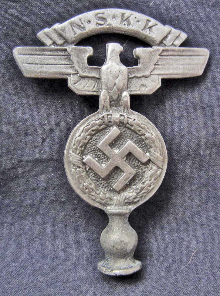 GERMAN NAZI NSKK FLAG POLE TOPPER