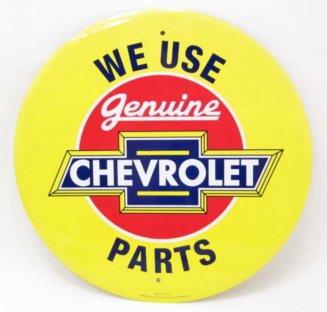 CHEVROLET PARTS METAL SIGN