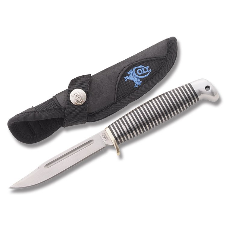 COLT BLACK BEAUTY YEARLING FIXED BLADE KNIFE W/ SHEATH: Approx. 6.5" long overall.