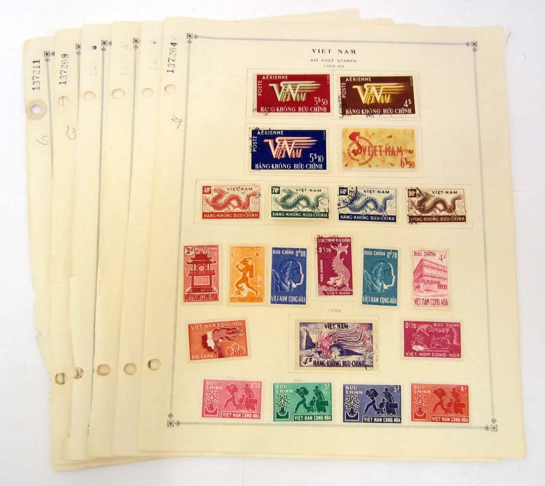 LOT OF 90 1951-1955 STAMPS - VIET NAM: virgin islands yemen zanzibar
