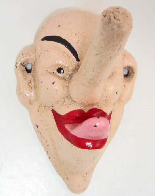 CAST IRON LONG NOSE COAT HANGER: N/A