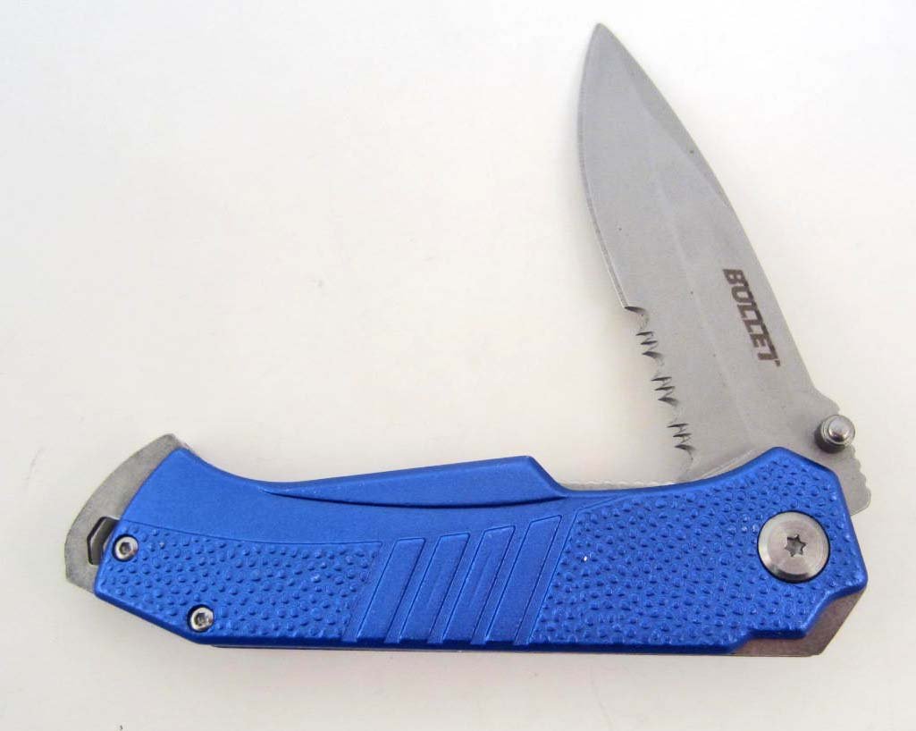 BULLET FOLDING KNIFE - BLUE: N/A