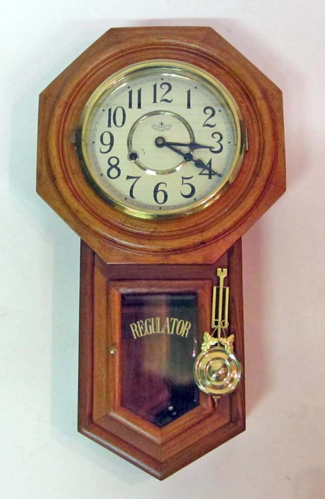 VINTAGE D&A KEY WIND REGULATOR CLOCK