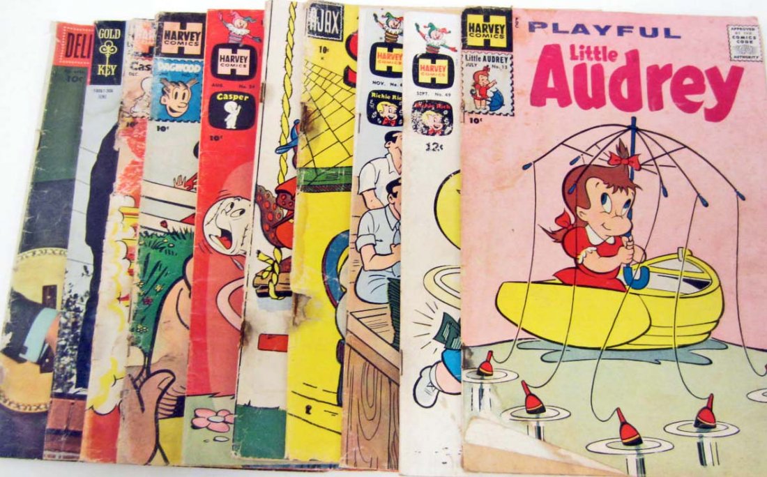 LOT OF 10 VINTAGE COMIC BOOKS - 10 & 12 CENT COVERS: Incl., I Love Lucy, Casper, More!