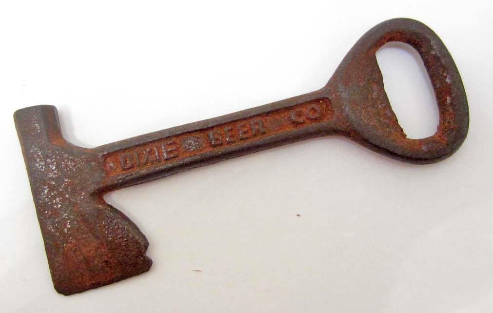 CAST IRON DIXIE BEER CO. FIGURAL BOTTLE OPENER: N/A