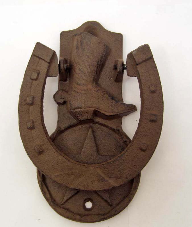 CAST IRON DOOR KNOCKER: N/A