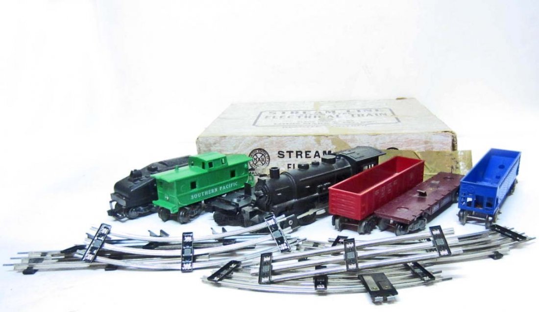 C. 1950'S MARX ELECTRIC STEAM ENGINE TRAIN SET: In Original Box.