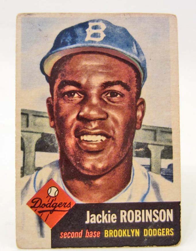 1953 TOPPS NO. 1 JACKIE ROBINSON BASEBALL CARD: N/A