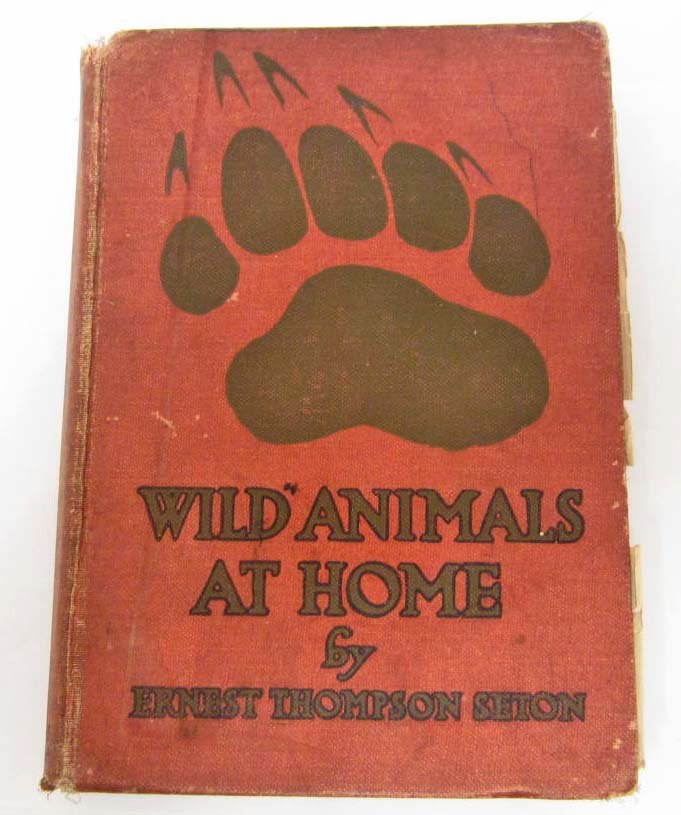 1913 " WILD ANIMALS AT HOME" HARDCOVER BOOK: By Ernest Thompson Seton w/ over 150 sketches and photographs by the Author.