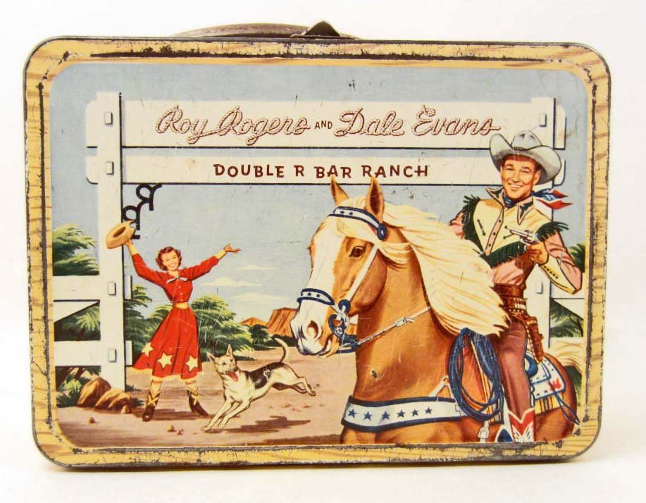 C. 1950S ROY ROGERS METAL LUNCH BOX: Very clean condition