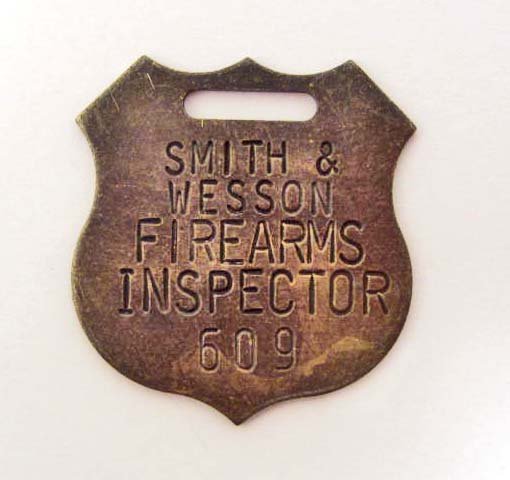 SMITH & WESSON FIREARMS INSPECTOR GUN TAG / WATCH FOB: N/A