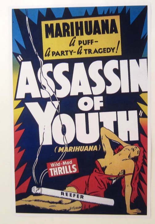 "ASSASSIN OF YOUTH" ANTI MARIHUANA MOVIE POSTER GICLEE: 11" by 17"