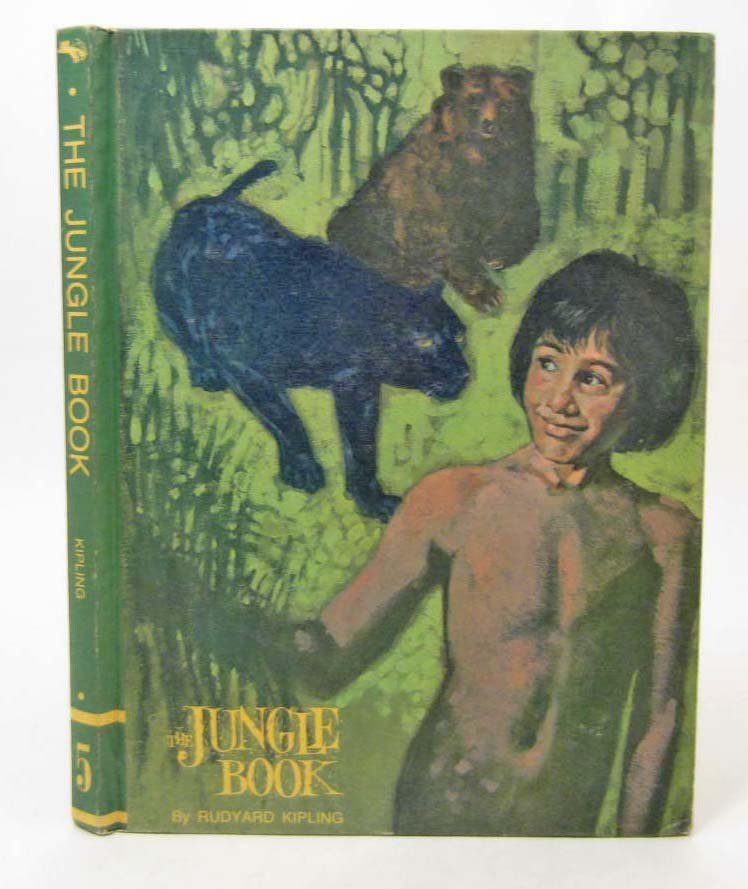 1968 "THE JUNGLE BOOK" LARGE HARDCOVER BOOK: By Rudyard Kipling, Illustrated by William Dempster