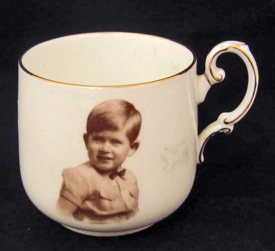 VINTAGE YOUNG PRINCE CHARLES BRITISH BONE CHINA CUP: N/A