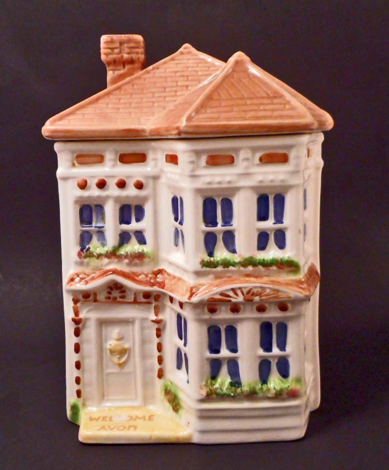 AVON HOUSE COOKIE JAR: 9" TALL