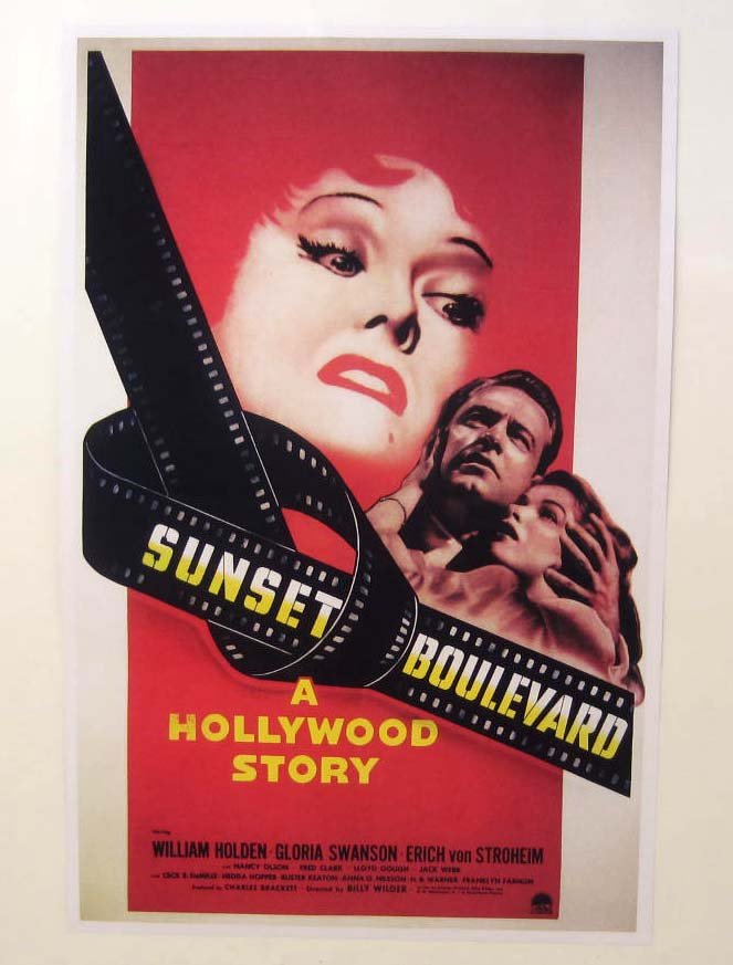 "SUNSET BOULEVARD" MOVIE POSTER PRINT: 11" by 17"