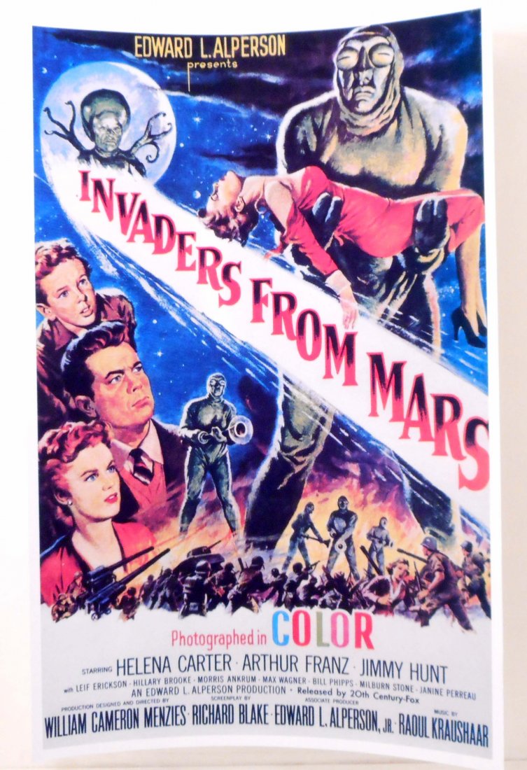 INVADERS FROM MARS MOVIE POSTER PRINT APPROX 11" X 17": N/A
