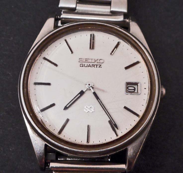 VINTAGE SEIKO STAINLESS STEEL MENS WRIST WATCH W/ ORIG.: N/A