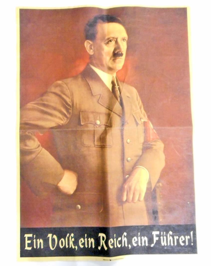 GERMAN NAZI ANTI SEMITIC POSTER ISSUED FOR OCCUPIED: Text in Ukrainian - "They Poison our Life"