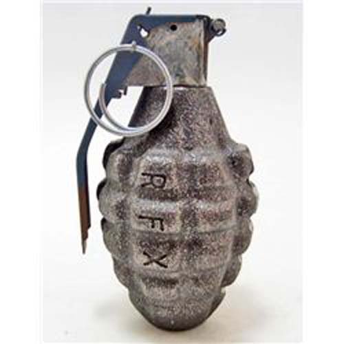 CAST IRON PINEAPPLE DUMMY GRENADE: N/A