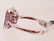 14KT WHITE GOLD LADIES TANZANITE & DIAMOND RING W/ - 2