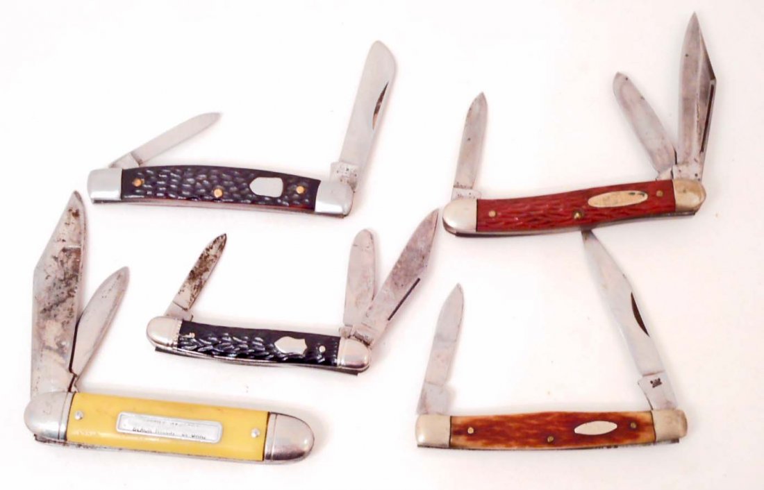 LOT OF 5 VINTAGE POCKET KNIVES (1 of 1)