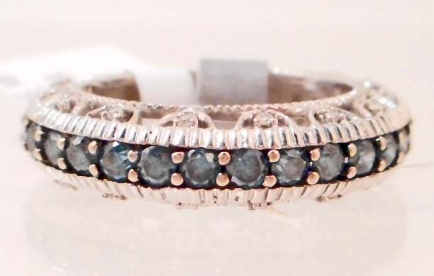 14KT WHITE GOLD LADIES DIAMOND RING W/ APPRAISAL - SIZE (1 of 3)