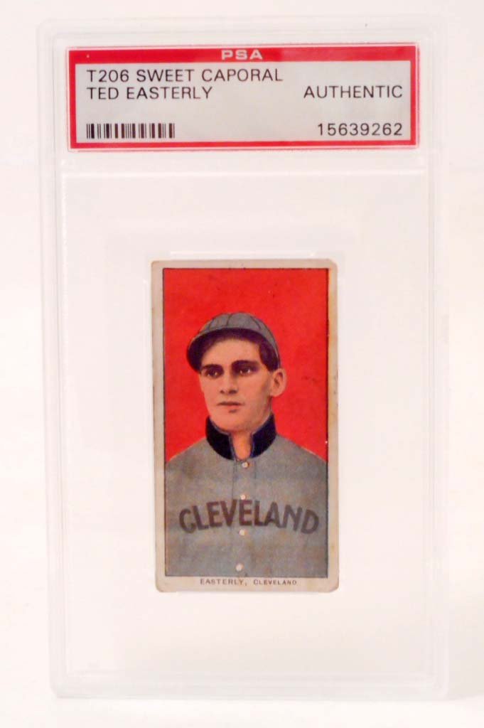 1909-11 T206 SWEET CAPORAL TED EASTERLY BASEBALL CARD -: n/a