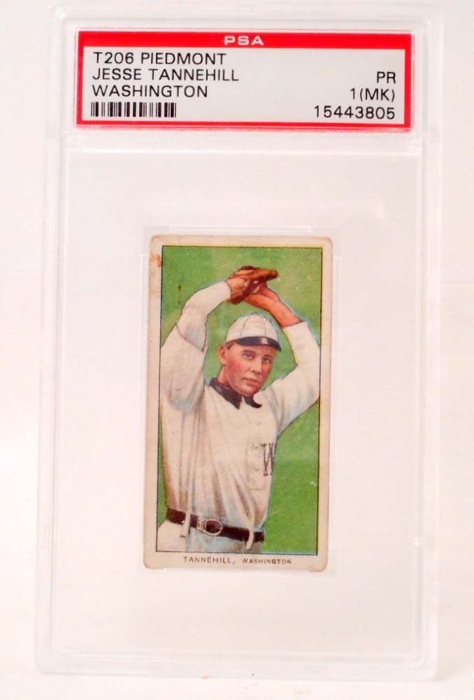 1909-11 T206 PIEDMONT JESSE TANNEHILL BASEBALL CARD -: n/a
