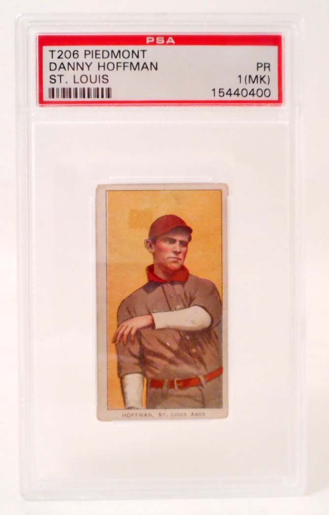 1909-11 T206 PIEDMONT DANNY HOFFMAN BASEBALL CARD - PSA: N/A