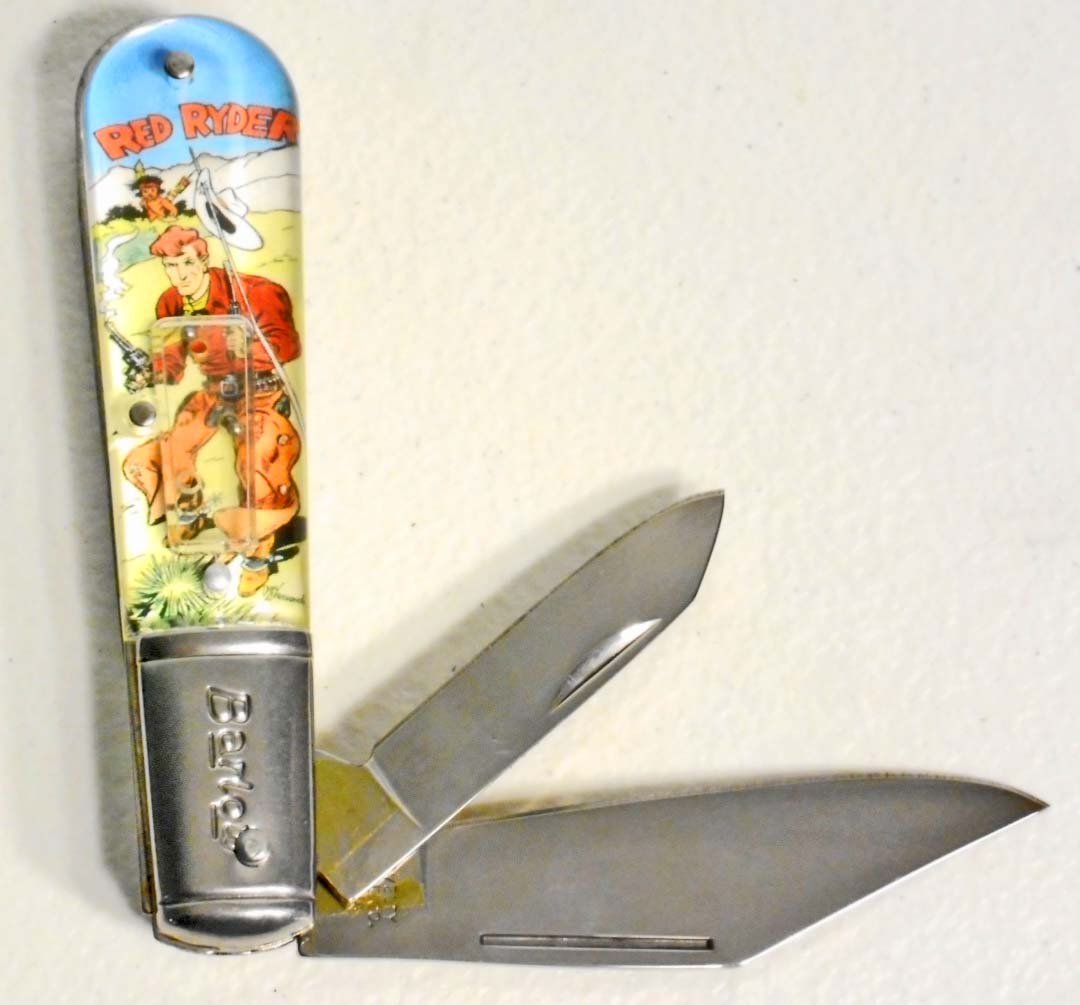BARLOW RED RYDER NOVELTY POCKET KNIFE: Approx. 3.5" long closed
