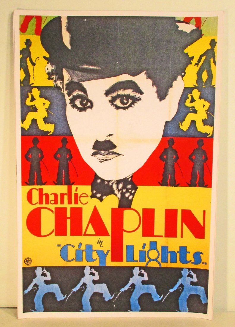CHARLIE CHAPLIN CITY LIGHTS MOVIE POSTER PRINT: Approx. 11" by 17"
