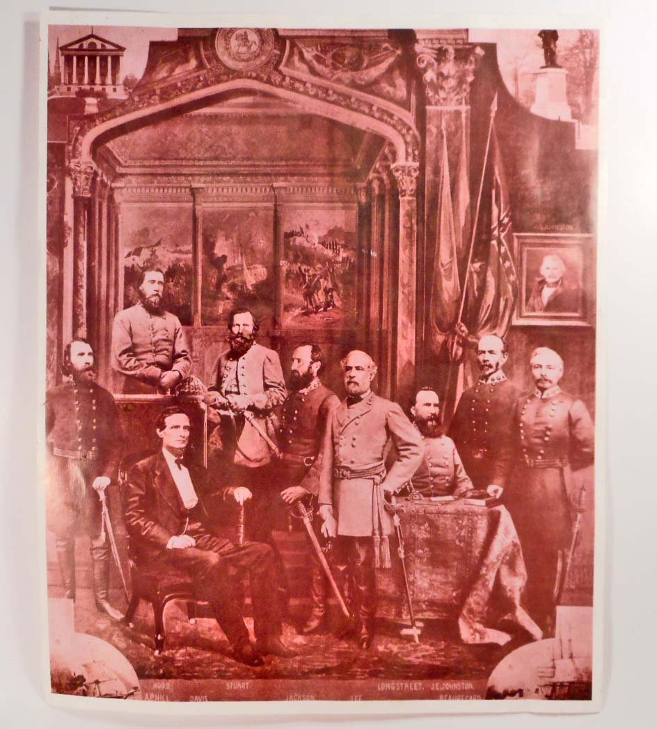 CIVIL WAR CONFEDERATE GENERALS POSTER PRINT (1 of 1)