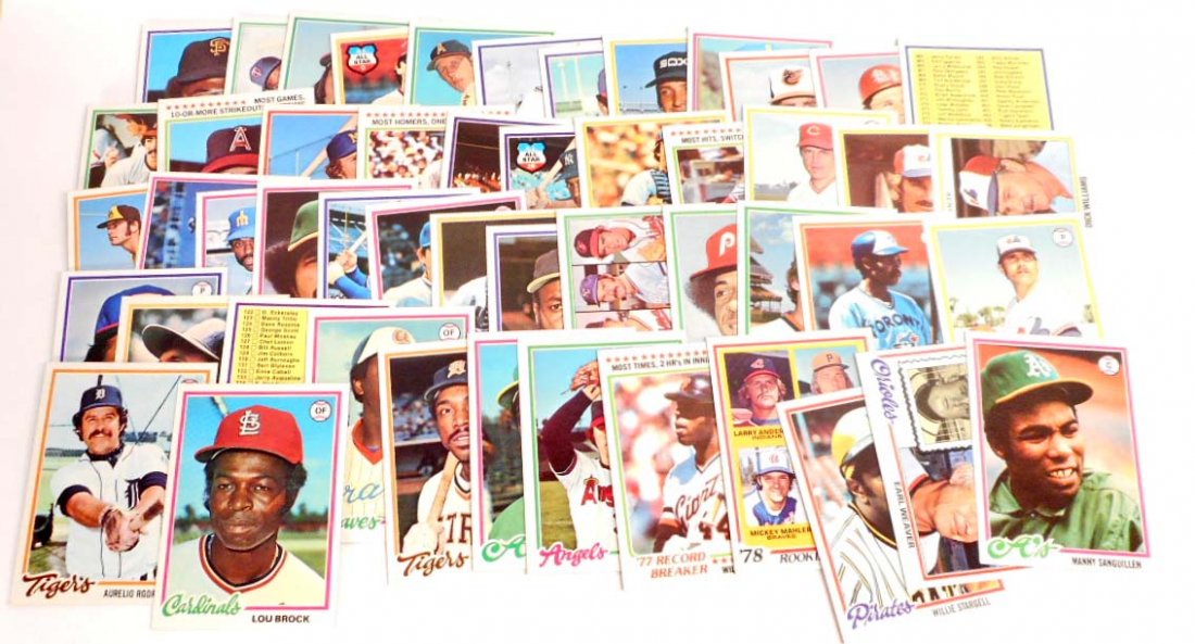 LOT OF 50 VINTAGE 1978 TOPPS BASEBALL CARDS - INCL. (1 of 1)