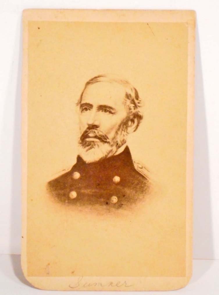 ANTIQUE CDV PHOTO OF GENERAL GEORGE SUMNER (1 of 1)