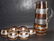 VINTAGE CZECH ART GLASS PITCHER AND 6 GLASS SET
