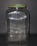 VINTAGE HAZEL ATLAS GLASS COUNTER JAR W/ METAL LID