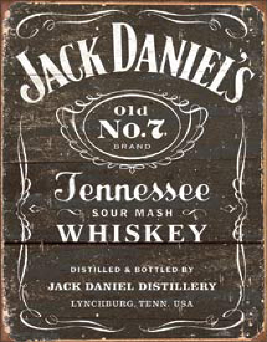 JACK DANIELS METAL SIGN 12.5" X 16" (1 of 1)
