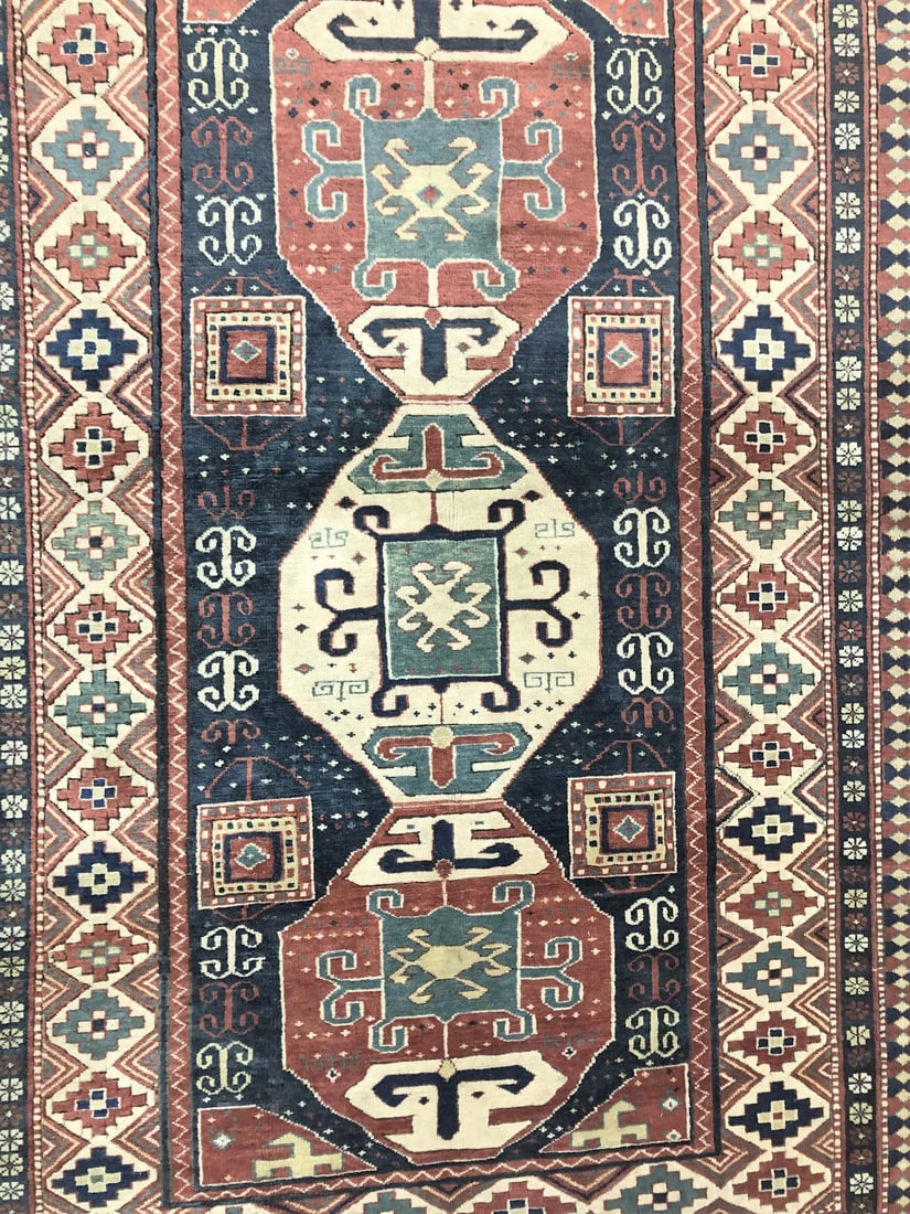 Antique Caucasian Kazak Rug 5 ft x 7 ft (1.52 m x 2.13 m) (1 of 4)