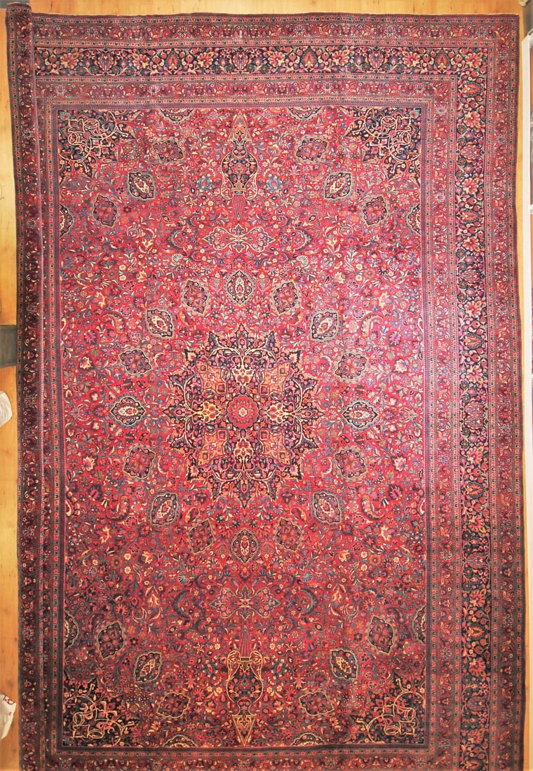 Oversized Persian Kashan Carpet 13 ft 8 in x 20 ft (4.16 m x 6.09 m) (1 of 1)