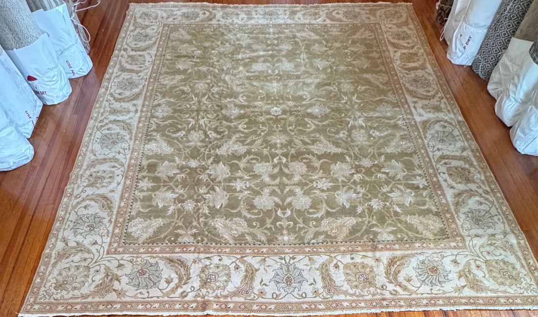 Hand-Knotted Modern Oushak Carpet 11 ft 9 in x 15 ft (3.58 m x 4.57 m) (1 of 4)