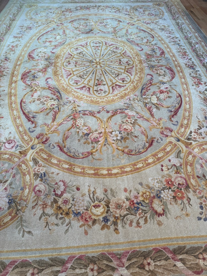 Chinese Savonnerie Style Rug 9 ft 8 in x 14 ft 1 in (2.94 m x 4.29 m) (1 of 4)