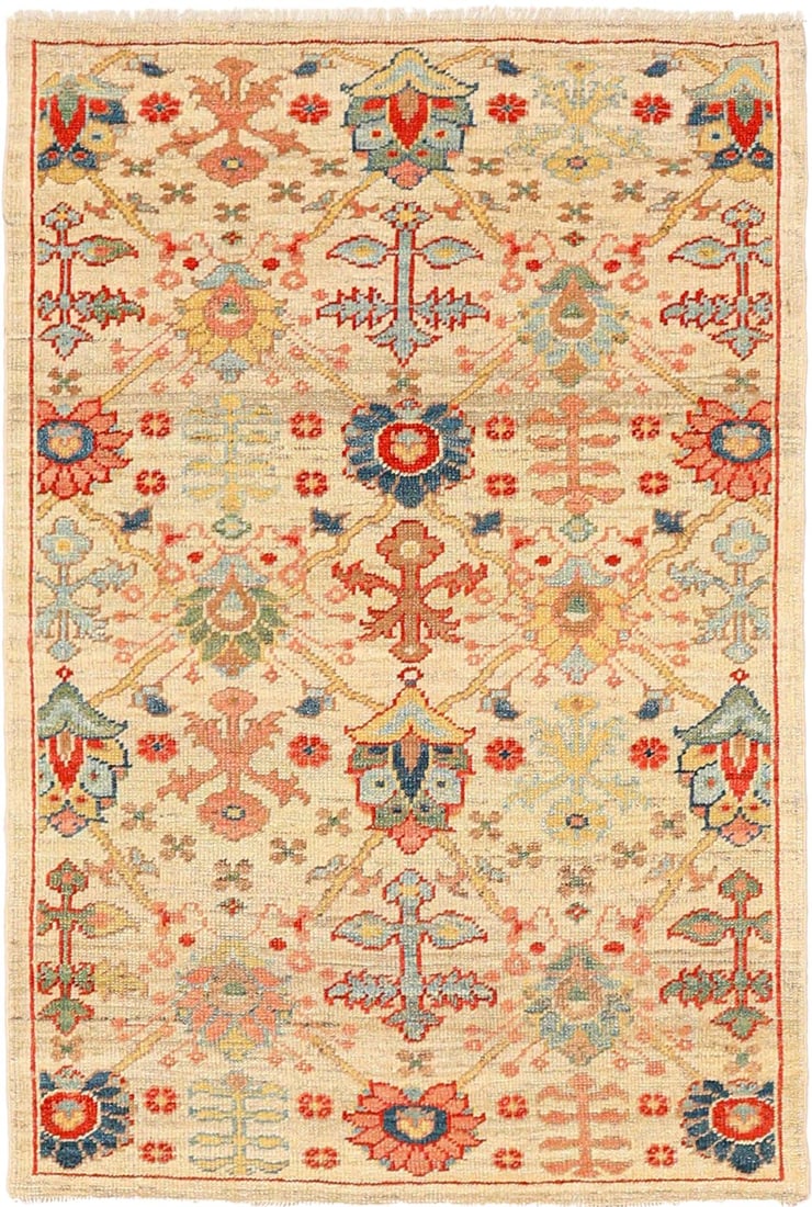 Vintage Persian Tribal Floral Rug 3 ft 6 in x 4 ft 11 in (1.07 m x 1.50 m): Curated collection of antique, vintage and decorative rugs Size: 3 ft 6 in x 4 ft 11 in (1.07 m x 1.50 m) Provenance: Property from a New York rug collection