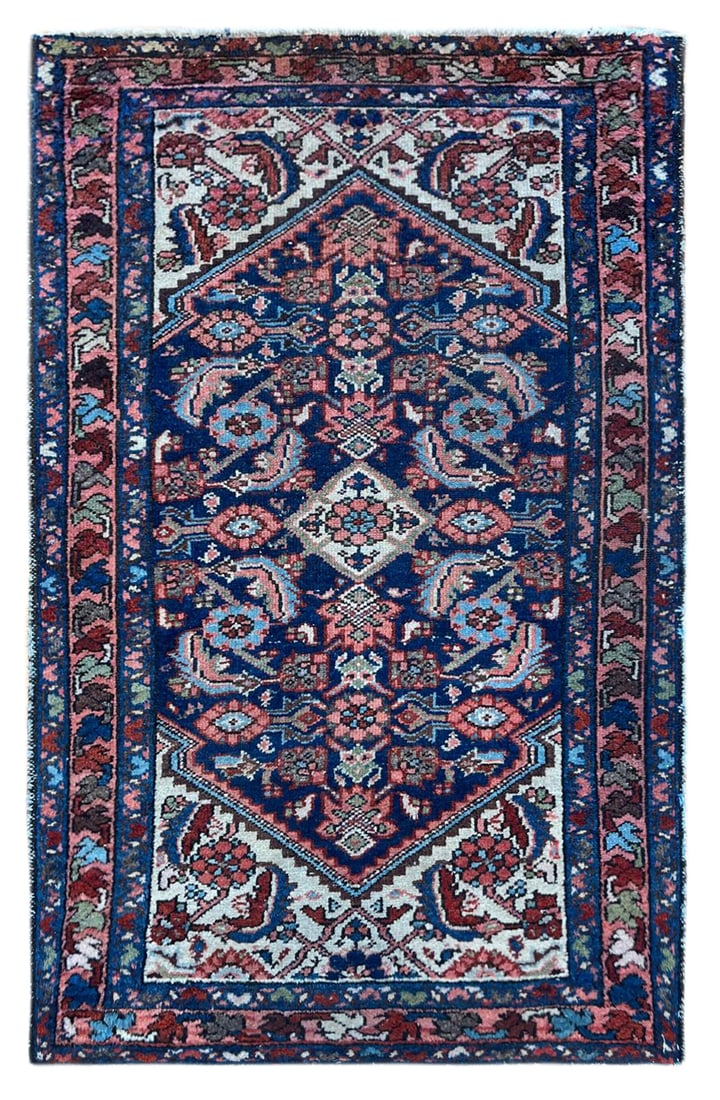Antique Persian Hamadan Rug 3 ft 11 in x 2 ft 4 in (1.19 m x 0.71 m) (1 of 3)