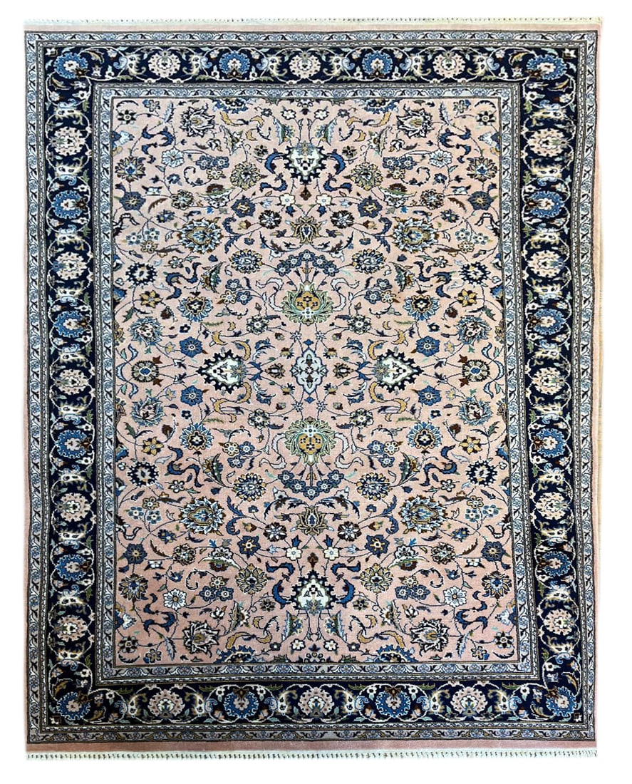 Vintage Persian Kashan Rug 4 ft 1 in x 6 ft 4 in (1.24 m x 1.93 m) (1 of 4)