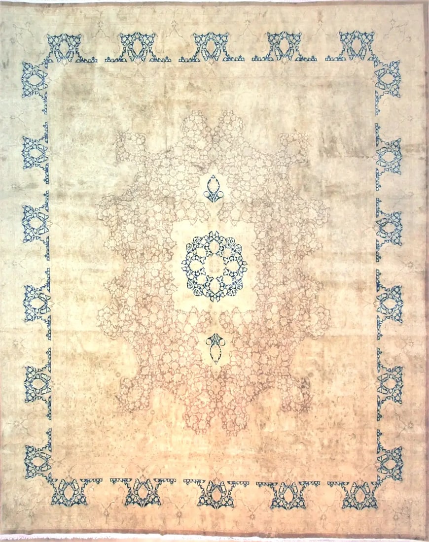 Antique Persian Kerman Rug 10 ft 9 in x 13 ft 3 in (3.28 m x 4.04 m) (1 of 7)