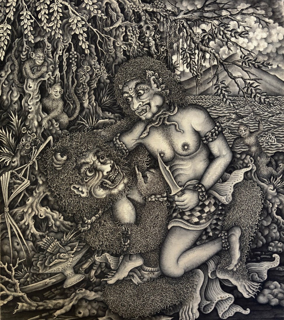 Pande Made Dwi Artha, The Battle of Bhima and Hidimba (1 of 1)