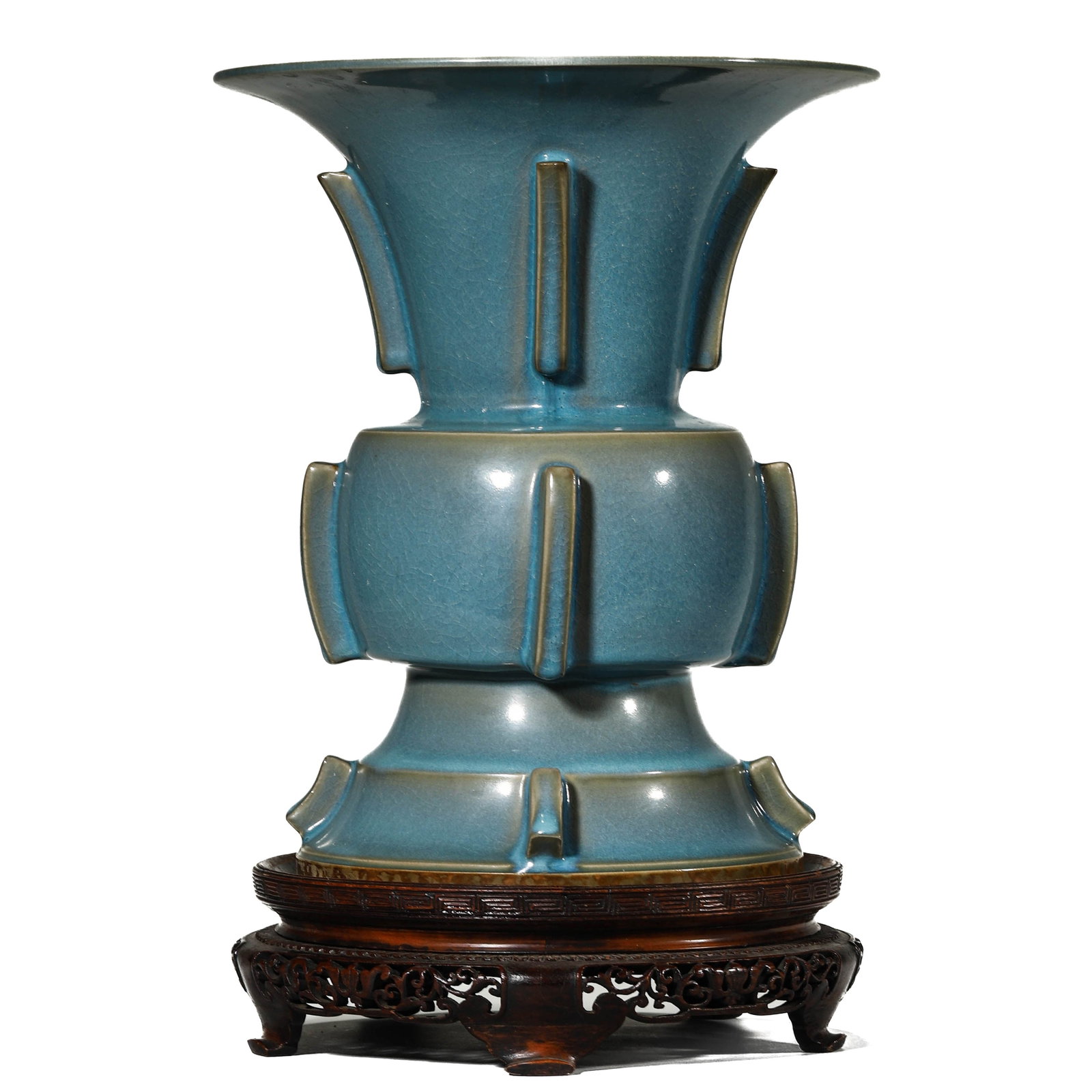 A JUN TYPE ARCHAISTIC JAR VESSEL: A JUN TYPE ARCHAISTIC JAR VESSEL Height: 15 3/8 in. (39 cm)